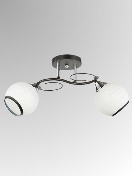 Изображение товара Потолочный светильник Aitin-Pro НПБ 02-2x60-101 / 6215/2 (черный/хром)