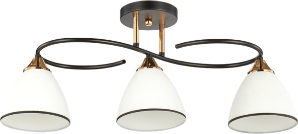 Изображение товара Люстра Aitin-Pro НПБ 02-3x60-101 / 6231/3 (черный/золото)