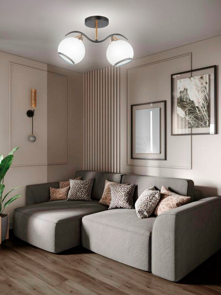 Изображение товара Светильник Aitin-Pro НПБ 02-2x60-101 / 6235/2 (черный/золото)