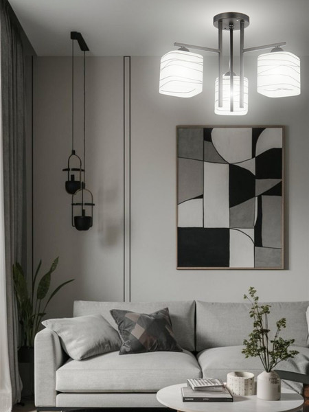 Изображение товара Люстра Aitin-Pro НПБ 02-3x60-101 / 6246/3 (черный)