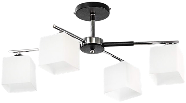 Изображение товара Люстра Aitin-Pro НПБ 02-4х40-105 / DA5129P/4 (черный/хром)
