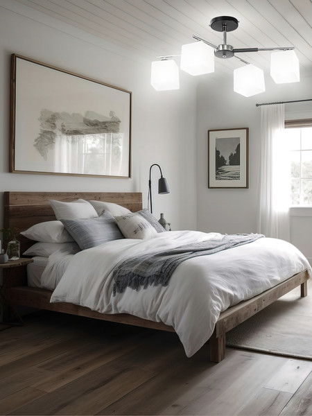 Изображение товара Люстра Aitin-Pro НПБ 02-4х40-105 / DA5129P/4 (черный/хром)