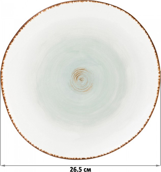 Изображение товара Тарелка столовая обеденная Elan Gallery Кантри / 760093 (голубой)