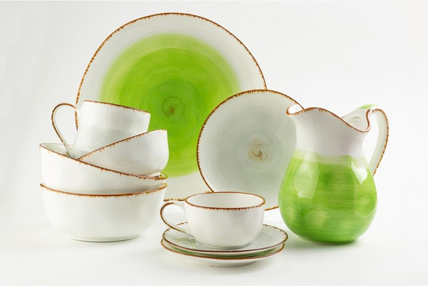 Изображение товара Тарелка столовая обеденная Elan Gallery Кантри / 760093 (голубой)