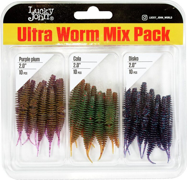 Изображение товара Мягкая приманка Lucky John Pro Series Ultraworm / 140193-MI (30шт)