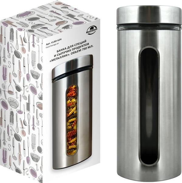 Изображение товара Емкость для хранения Мультидом Металлик VL80-624