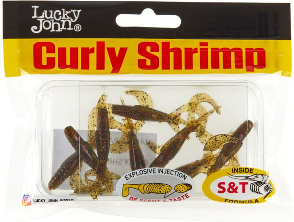 Изображение товара Мягкая приманка Lucky John Pro Series Curly Shrimp / 140215-PA0 (10шт)