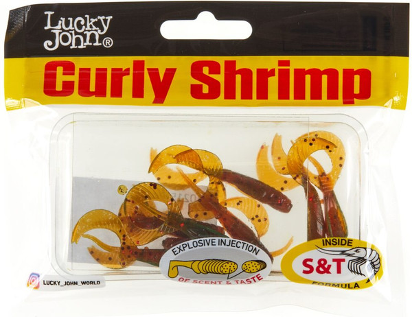 Изображение товара Мягкая приманка Lucky John Pro Series Curly Shrimp / 140215-PA16 (10шт)