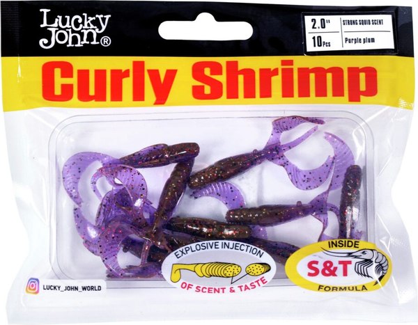 Изображение товара Мягкая приманка Lucky John Pro Series Curly Shrimp / 140215-S63 (10шт)