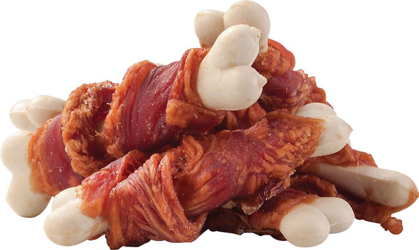 Изображение товара Набор лакомств для собак Деревенские лакомства Кальциевая косточка с уткой (3x55г)