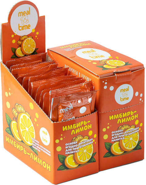 Изображение товара Чайный напиток Meal Time Имбирь-лимон (12x50г)