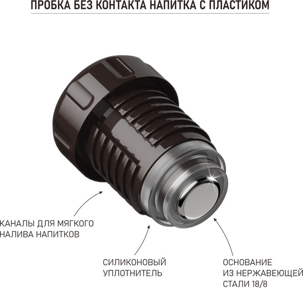 Изображение товара Термос для напитков Биосталь Экстрим BST-M (1л, матовый)