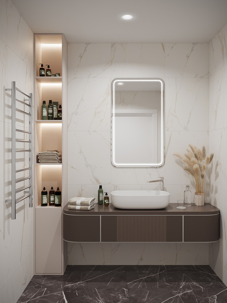 Изображение товара Полотенцесушитель электрический Terminus Аврора П10 500x1050 (quick touch)