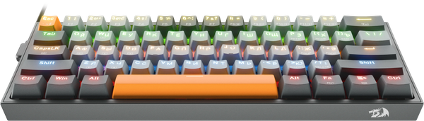 Изображение товара Клавиатура Redragon Fizz 72599 (серый/оранжевый/темно-серый)
