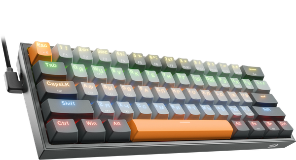 Изображение товара Клавиатура Redragon Fizz 72599 (серый/оранжевый/темно-серый)