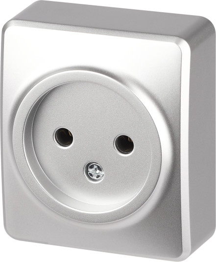 Изображение товара Розетка ЭРА Эксперт 11-2201-03 / Б0063033 (алюминий)