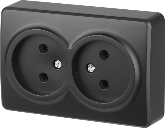 Изображение товара Розетка ЭРА Эксперт 11-2202-05 / Б0062997 (антрацит)