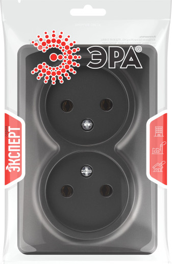Изображение товара Розетка ЭРА Эксперт 11-2202-05 / Б0062997 (антрацит)