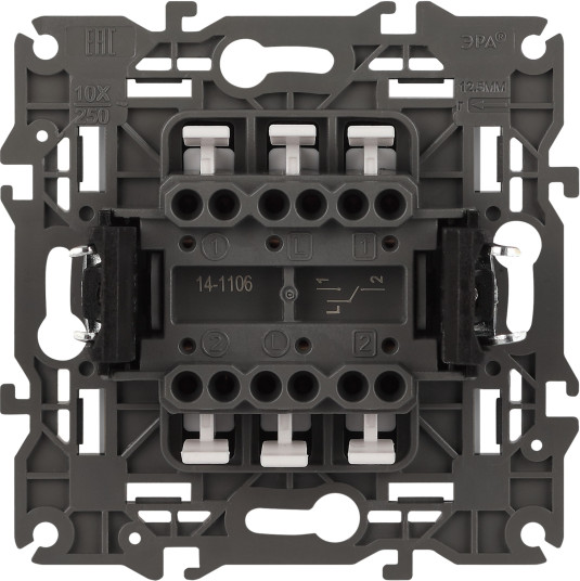 Изображение товара Выключатель ЭРА Elegance 14-1106-01М / Б0065791 (белый матовый)