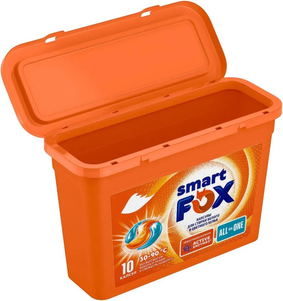 Изображение товара Капсулы для стирки Smart FOX Концентрированные / 190006 (10шт)