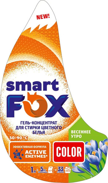 Изображение товара Гель для стирки Smart FOX Color Весеннее утро / 190004 (1л)