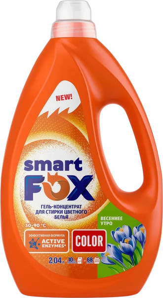 Изображение товара Гель для стирки Smart FOX Color Весеннее утро / 190011 (2.04л)