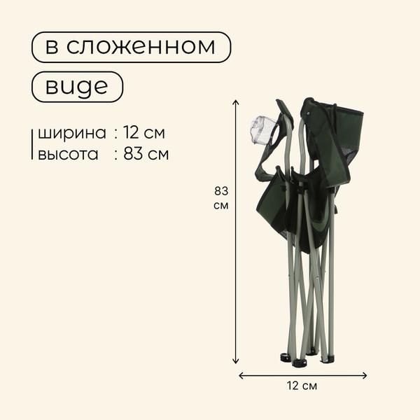 Изображение товара Кресло складное Maclay 10218764 (зеленый)