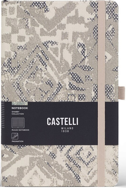 Изображение товара Блокнот CASTELLI Shabby Silver Texture / 0QO4IH-W02 (96л, бежевый/серебристый)