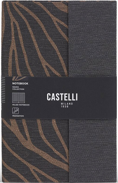 Изображение товара Блокнот CASTELLI Waves Bronze / 0QO4IV-W10 (96л, бронзовый)