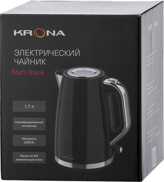 Изображение товара Электрочайник Krona Stahl Black / КА-00007487