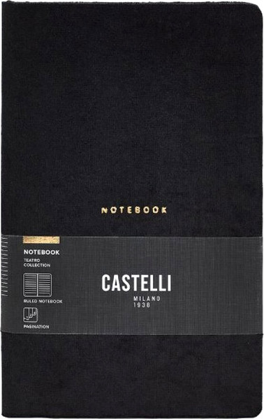 Изображение товара Блокнот CASTELLI Teatro Black / 0QO4LT-010 (96л, черный)