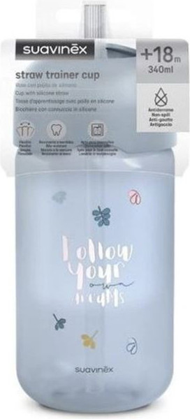 Изображение товара Поильник Suavinex Straw Bottle Bear Bl L3 402649