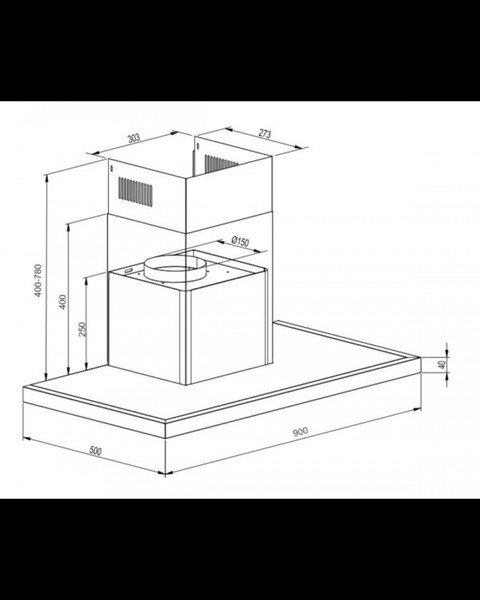 Изображение товара Вытяжка Т-образная Schtoff AMG TD 900 (черный)