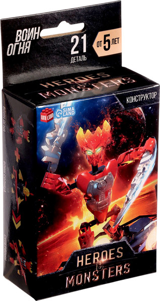 Изображение товара Конструктор Unicon Робот. Воин огня YD-5 / 1894738 (19эл)