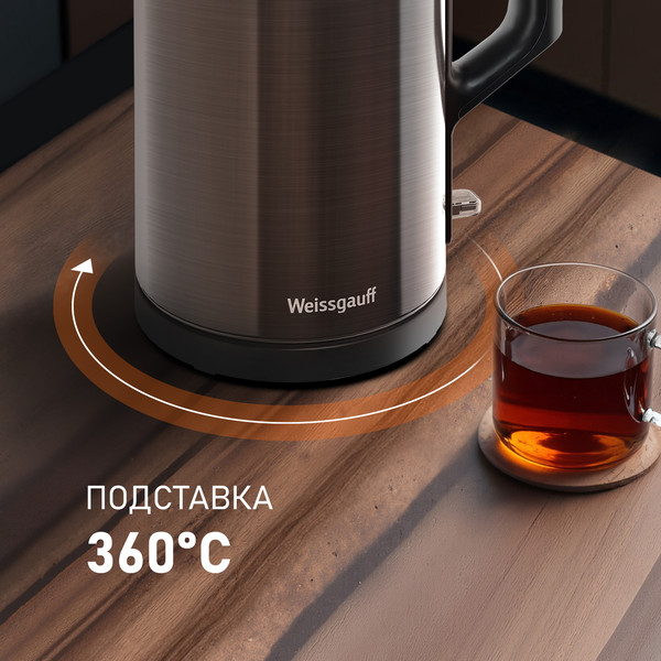 Изображение товара Электрочайник Weissgauff WK 1510 Nero BodyCool