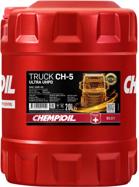 Изображение товара Моторное масло Chempioil CH-5 Truck Ultra UHPD 10W40 / CH9105-20 (20л)