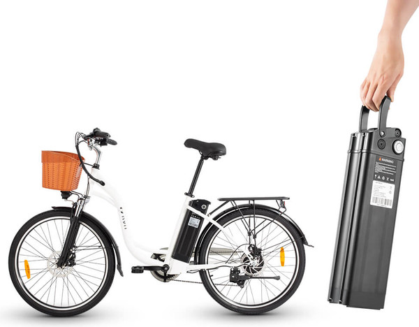 Изображение товара Электровелосипед Dyu C6 250W 26 дюймов (белый)