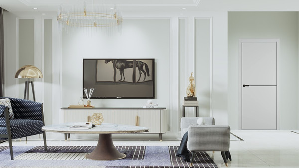 Изображение товара Дверь межкомнатная Emalex Basic 1 80x200 (Steel/ABS Black)