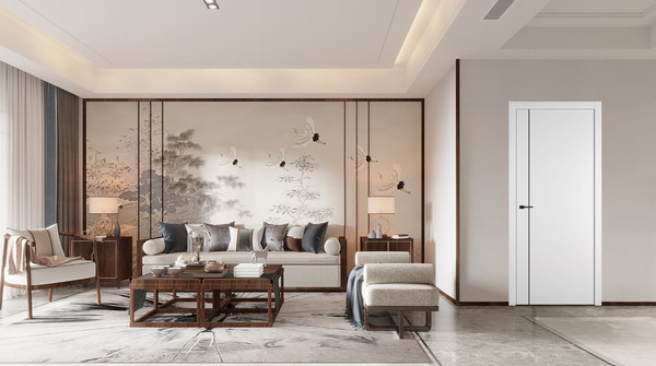 Изображение товара Дверь межкомнатная Emalex Basic 1 V 70x200 (Ice/ABS Black)