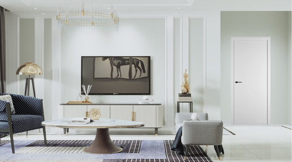 Изображение товара Дверь межкомнатная Emalex Basic Z 70x200 (Ice/ABS Black)