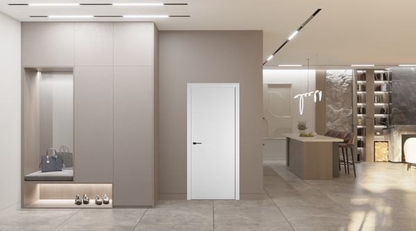 Изображение товара Дверь межкомнатная Emalex Basic Z 70x200 (Ice/ABS Black)