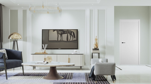 Изображение товара Дверь межкомнатная Emalex Basic Z 70x200 (Ice/ABS Ice)