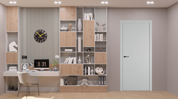 Изображение товара Дверь межкомнатная Emalex Basic Z 70x200 (Steel/ABS Black)