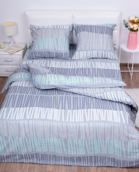 Изображение товара Комплект постельного белья Milanika Твист Бязь Евро