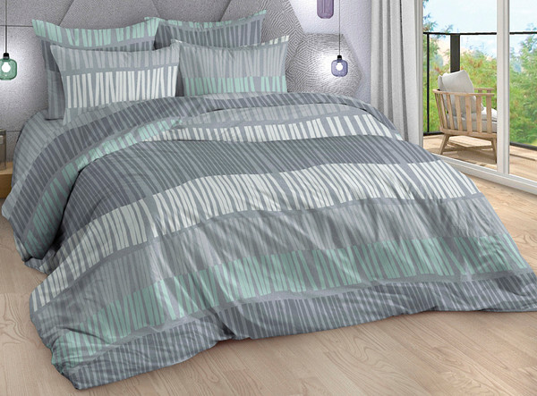 Изображение товара Комплект постельного белья Milanika Твист Бязь Евро