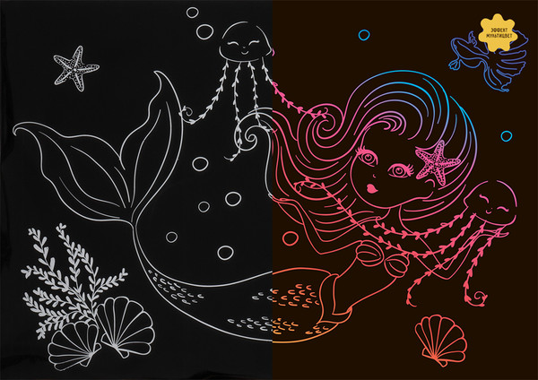 Изображение товара Гравюра Три совы Русалка / GA4_49926