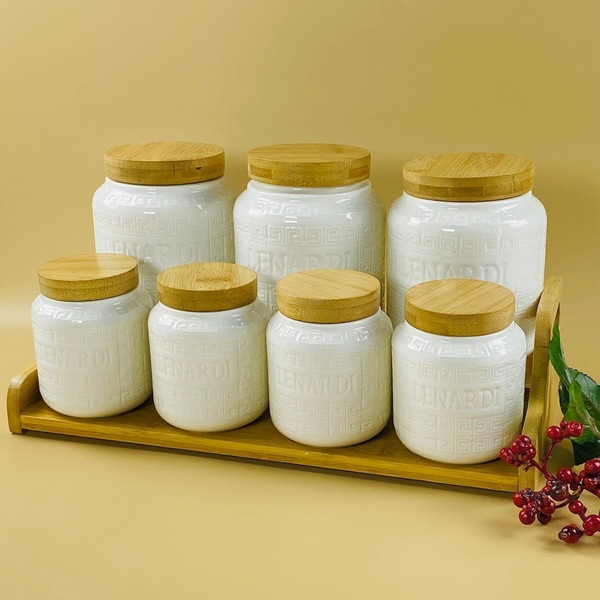 Изображение товара Набор емкостей для хранения Lenardi Bamboo 140-134 (7шт)