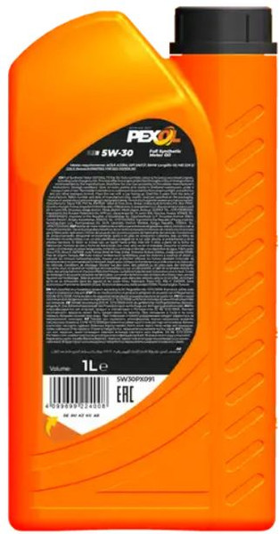 Изображение товара Моторное масло Pexol P3 5W30 A3/B4 SN/CF / 5W30PX091 (1л)