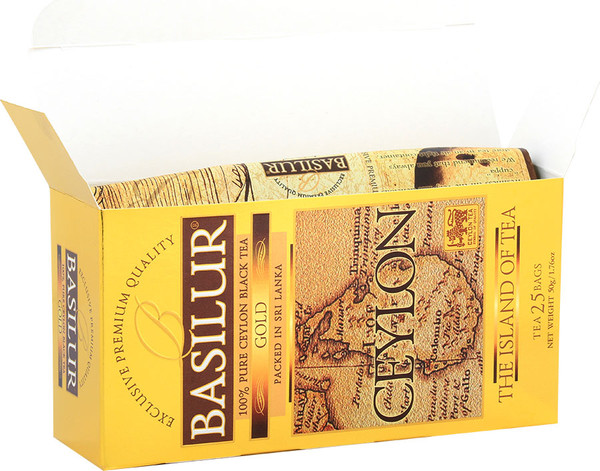 Изображение товара Чай пакетированный Basilur Чайный остров Цейлон (25пак)