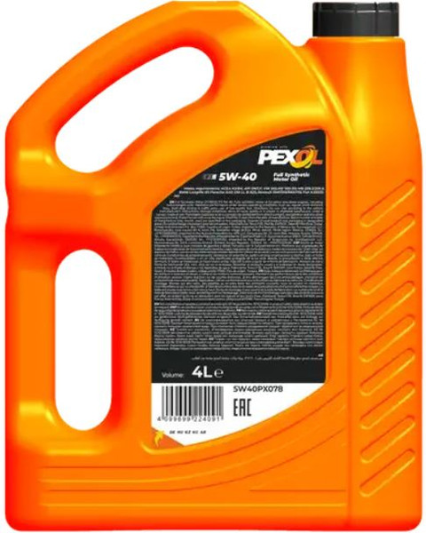 Изображение товара Моторное масло Pexol P3 5W40 A3/B4 SN/CF / 5W40PX078 (4л)